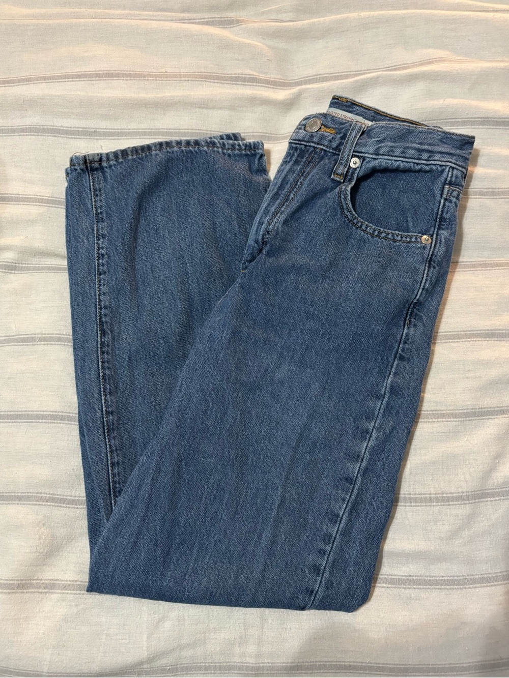 Women’s Levi’s High Waisted Straight Leg Blue Jeans
